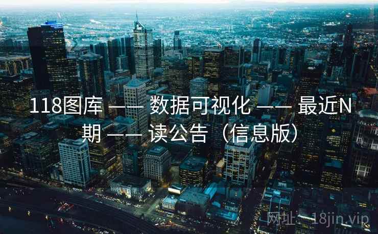 118图库 —— 数据可视化 —— 最近N期 —— 读公告（信息版）
